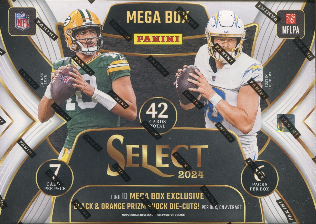 2024 Panini Select Football Hobby Mega, 20 Box Case (Black & Orange Shock)