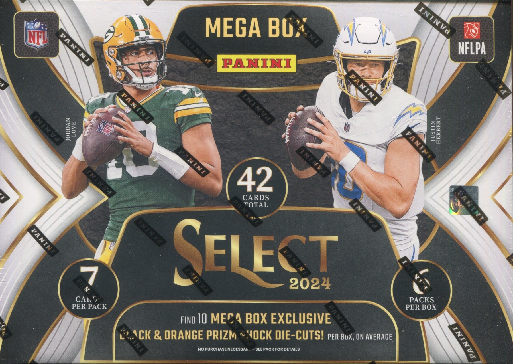 2024 Panini Select Football Hobby Mega, 20 Box Case (Black & Orange Shock)