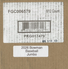 2026 Bowman Baseball Jumbo, 8 Box Case