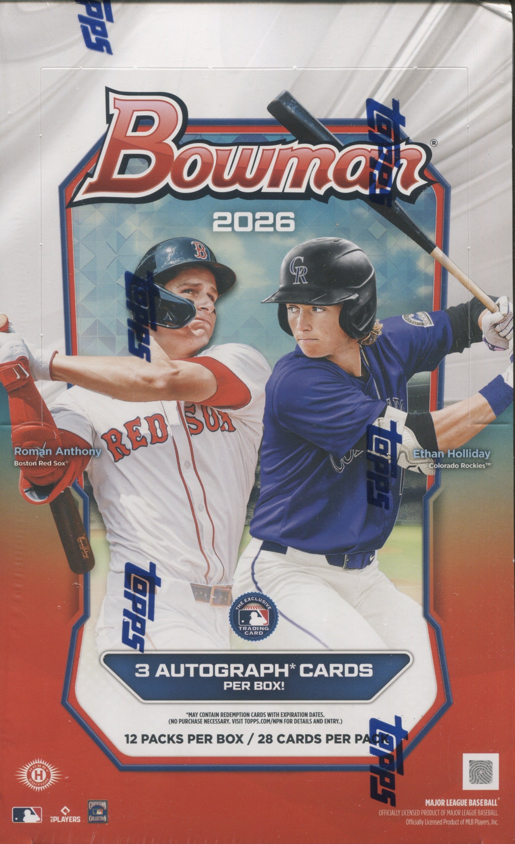 2026 Bowman Baseball Jumbo, 8 Box Case