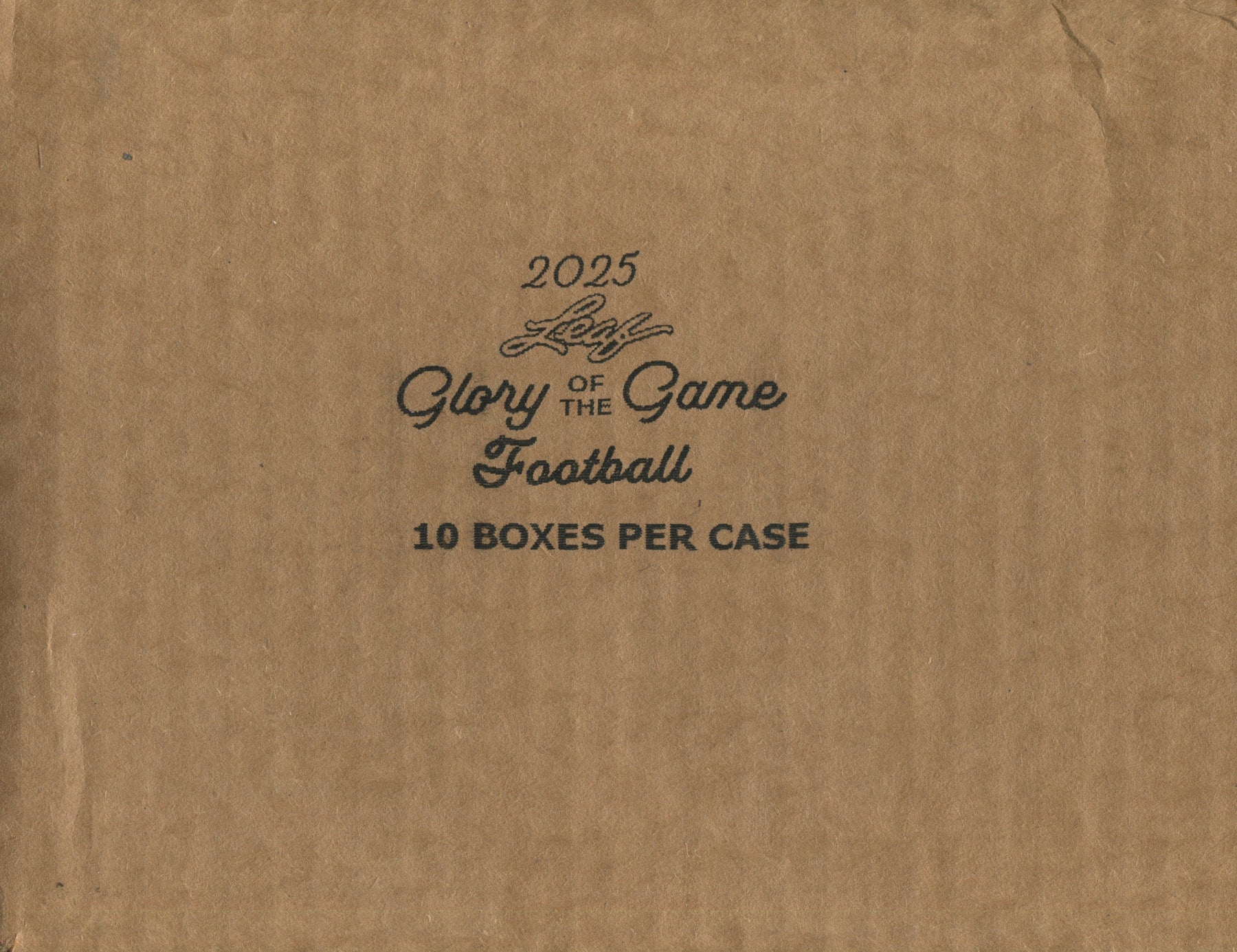 2025 Leaf Glory of the Game Football Hobby, 10 Box Case