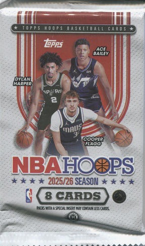 2025-26 Topps NBA Hoops Basketball Hobby, Pack