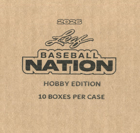 2026 Leaf Baseball Nation Hobby, 10 Box Case
