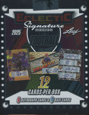 2025 Leaf Eclectic Signature Series Football Hobby, 10 Box Case