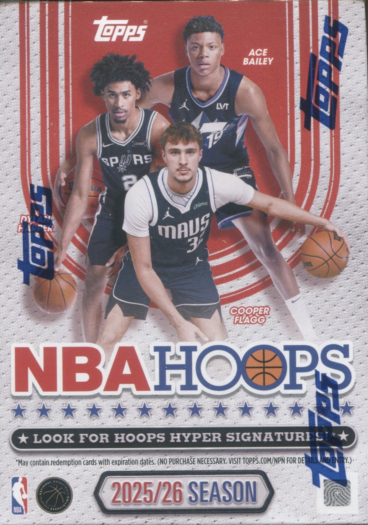 2025-26 Topps NBA Hoops Basketball Blaster, Box