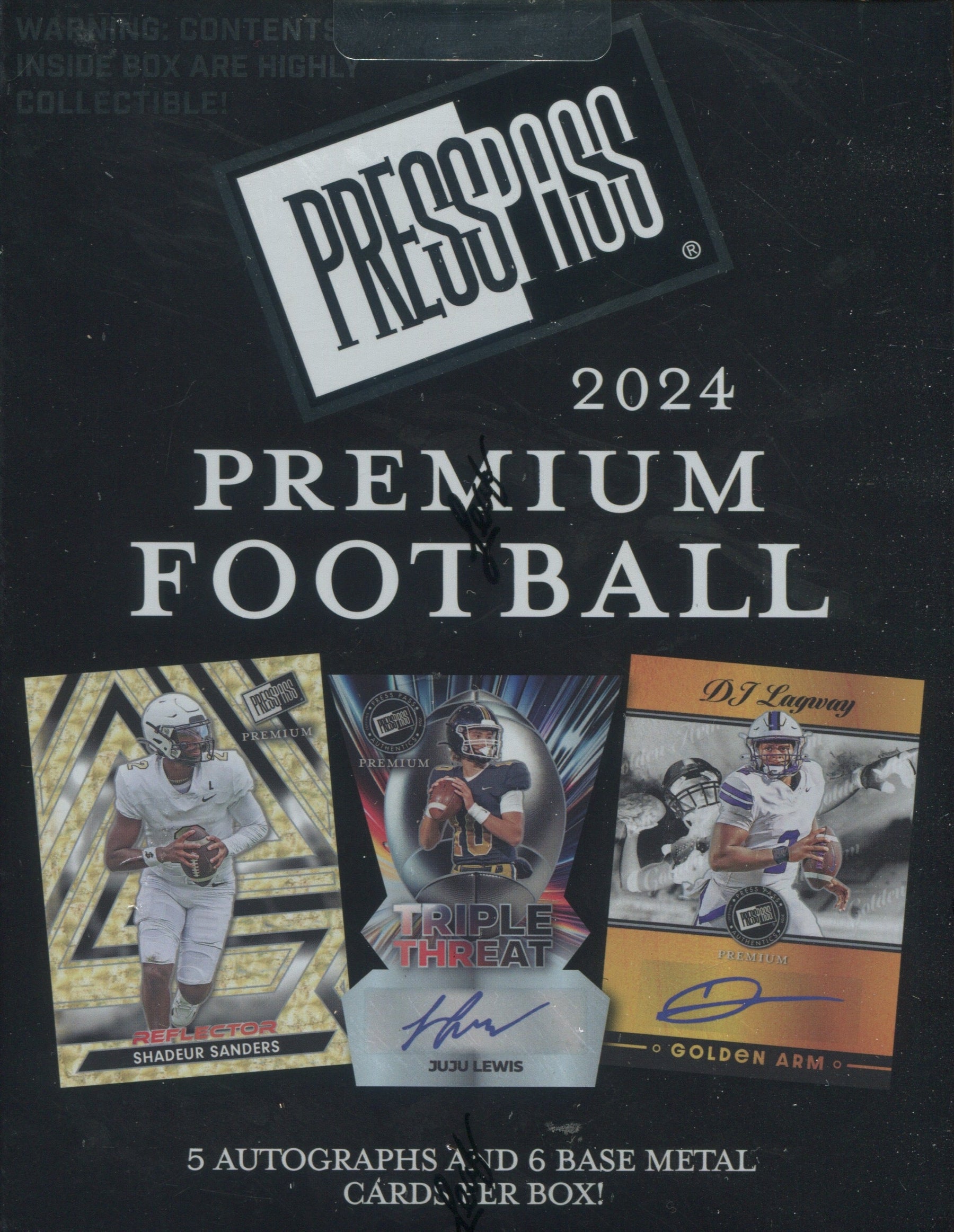 2024 Leaf Press Pass Premium Football Hobby, Box