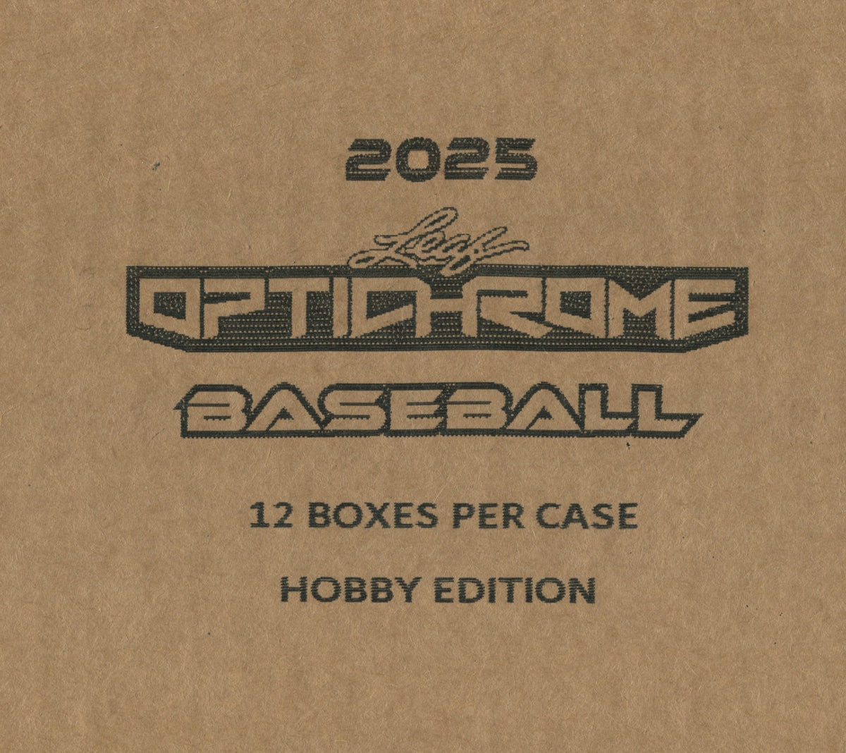 2025 Leaf Optichrome Baseball Hobby, 12 Box Case