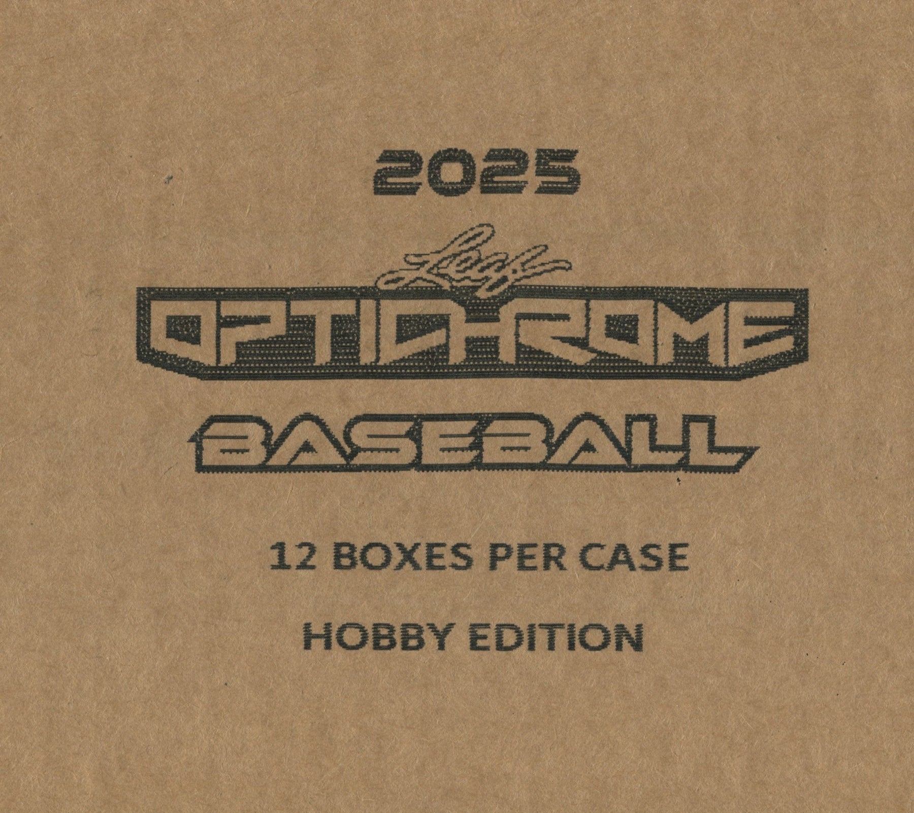 2025 Leaf Optichrome Baseball Hobby, 12 Box Case