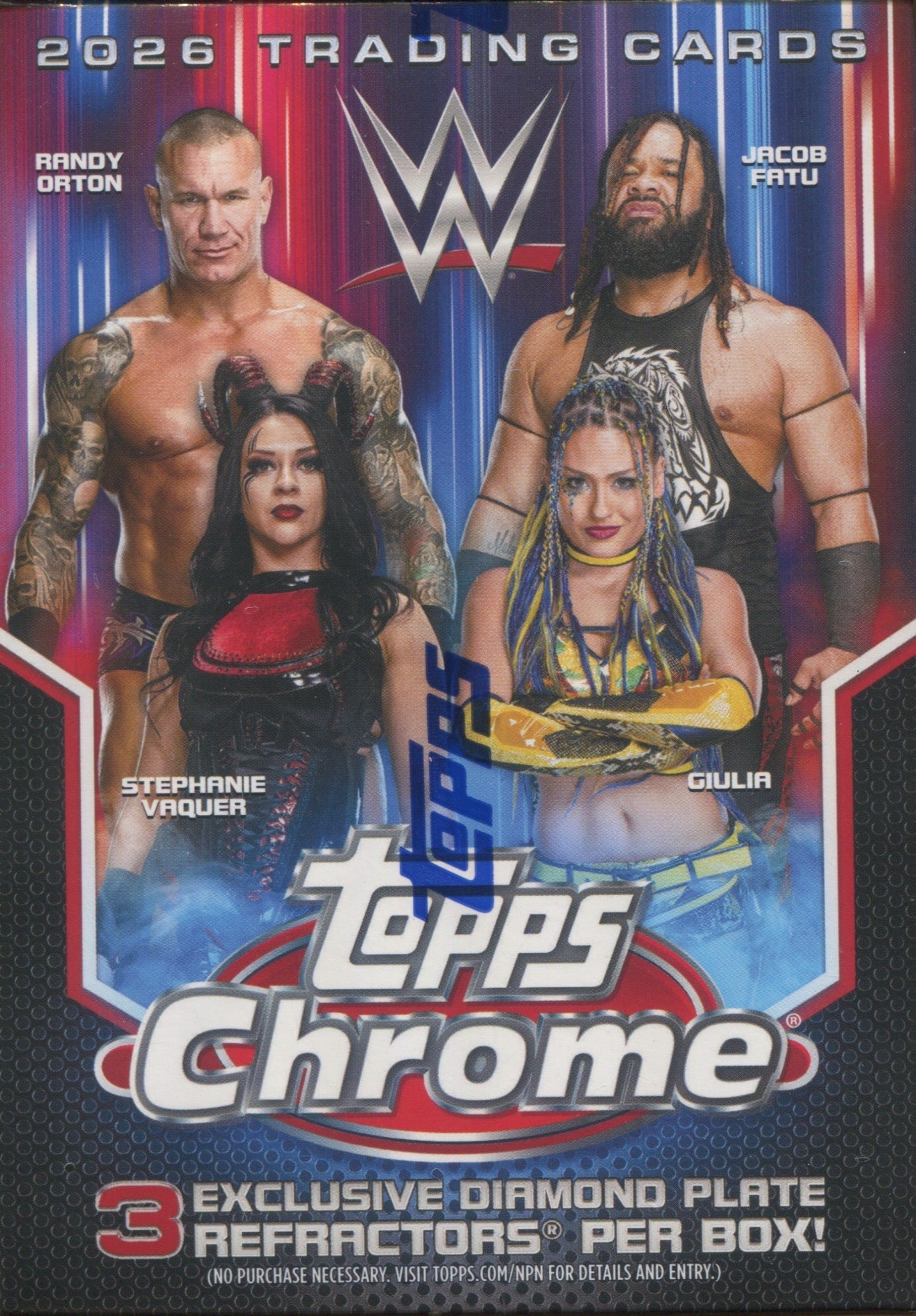 2026 Topps Chrome WWE Blaster, Box
