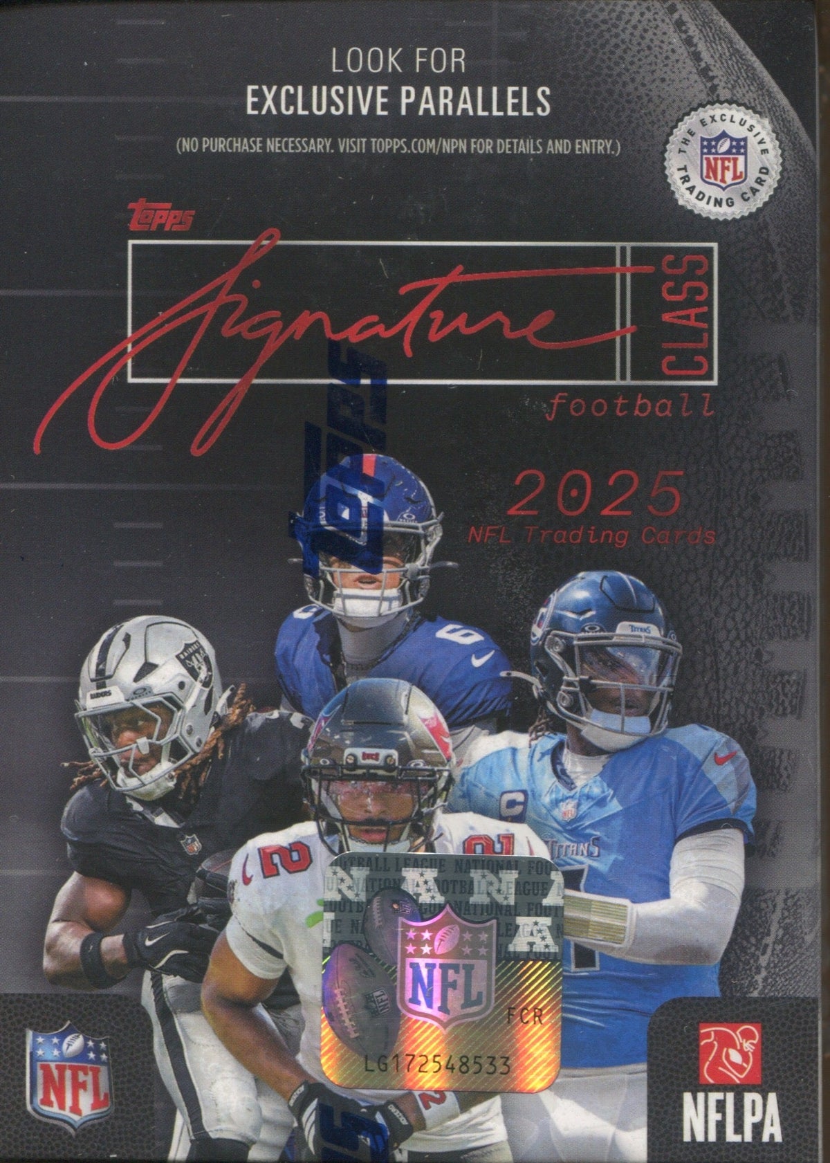 2025 Topps Signature Class Football Blaster, 40 Box Case