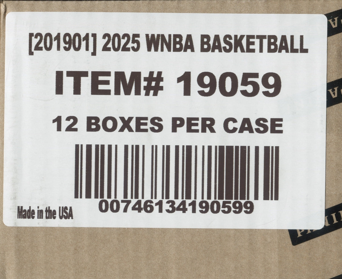 2025 Panini Select WNBA Basketball Hobby, 12 Box Case