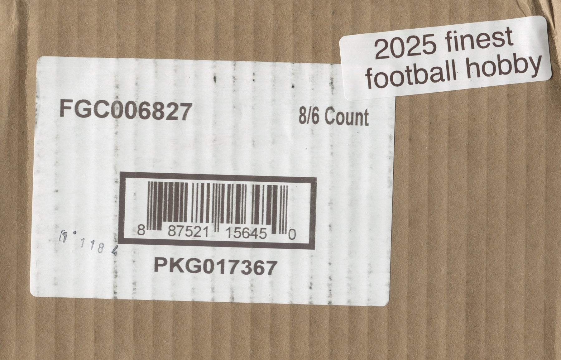 2025 Topps Finest Football Hobby, 8 Box Case