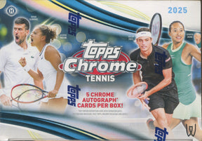 2025 Topps Chrome Tennis Delight, 12 Box Case