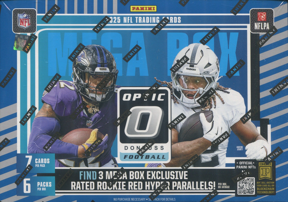 2025 Panini Donruss Optic Football Hobby, 20 Mega Box Case (Red Hyper Parallels)