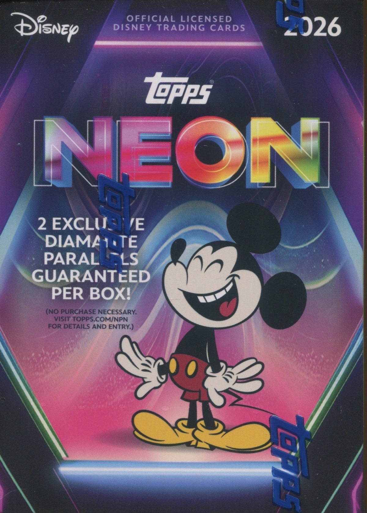2026 Topps Disney Neon Blaster, 40 Box Case