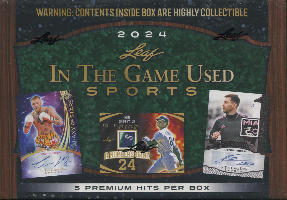 2024 Leaf In The Game Used Multi-Sport Hobby, 10 Box Case