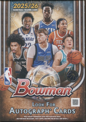 2025-26 Bowman Basketball Hanger, 64 Box Case