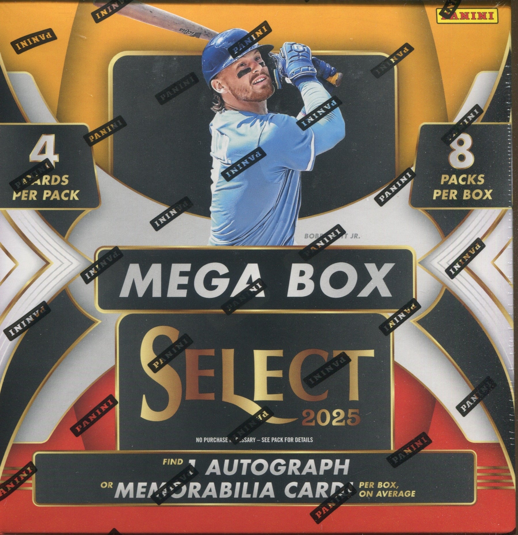 2025 Panini Select Baseball Mega, 20 Box Case
