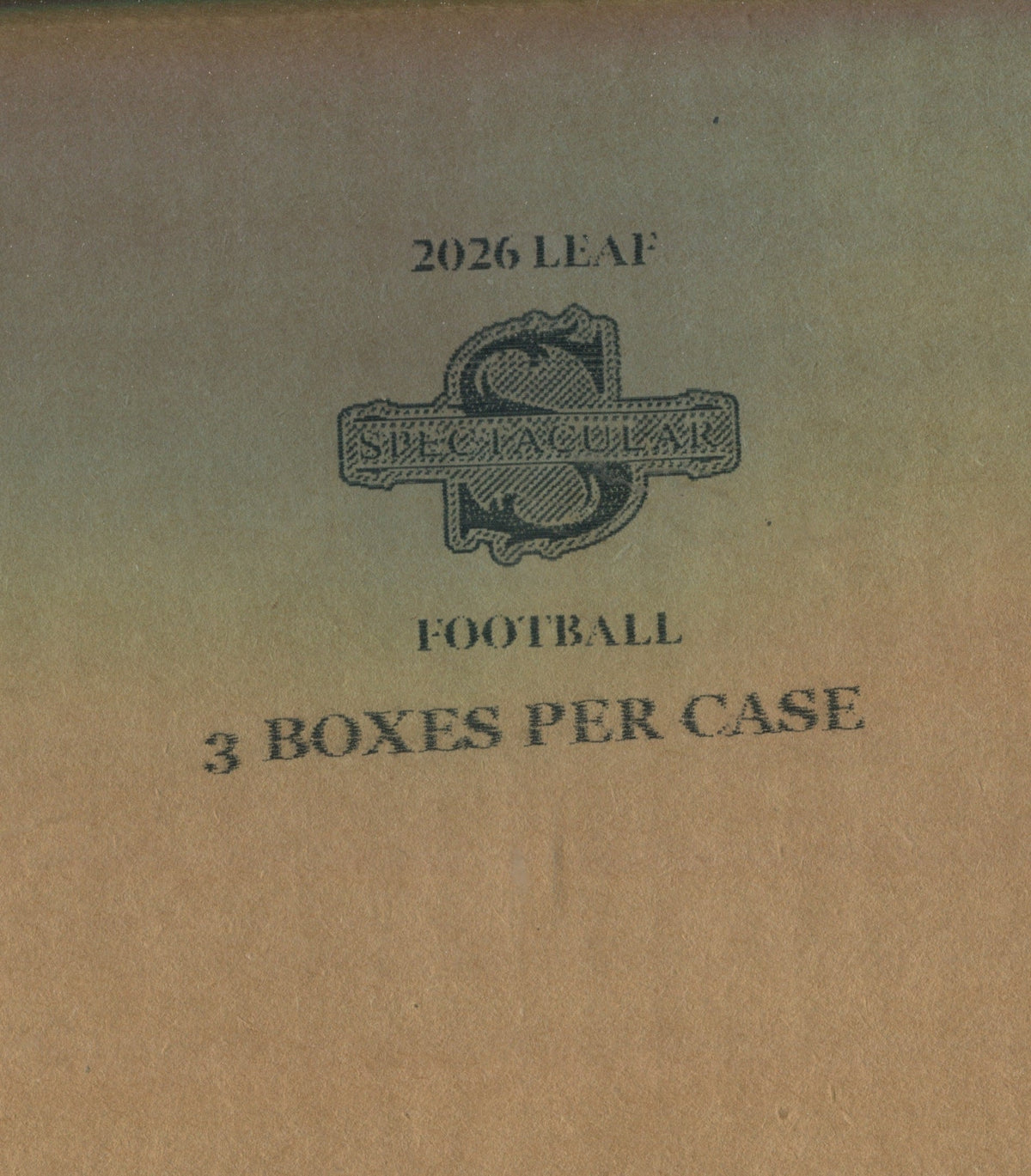 2026 Leaf Spectacular Football Hobby, 3 Box Case