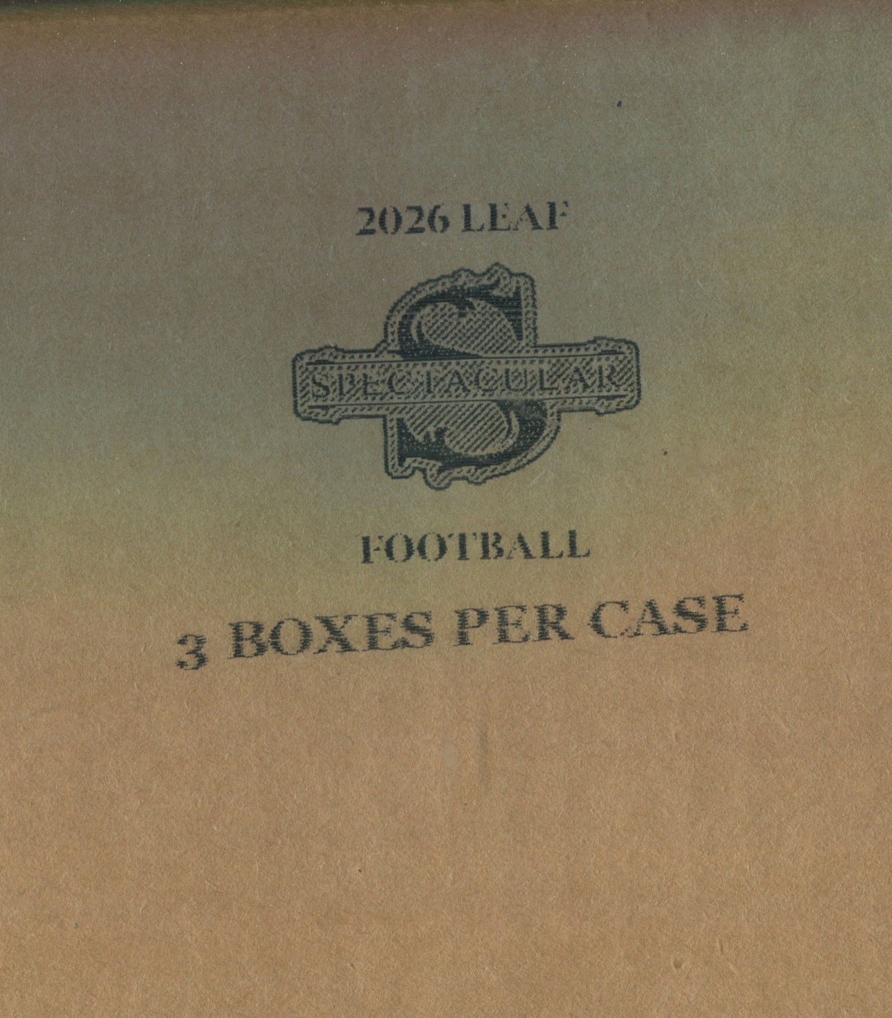 2026 Leaf Spectacular Football Hobby, 3 Box Case