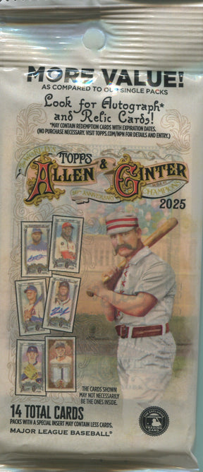 2025 Topps Allen & Ginter Baseball, 108 Fat Pack Case