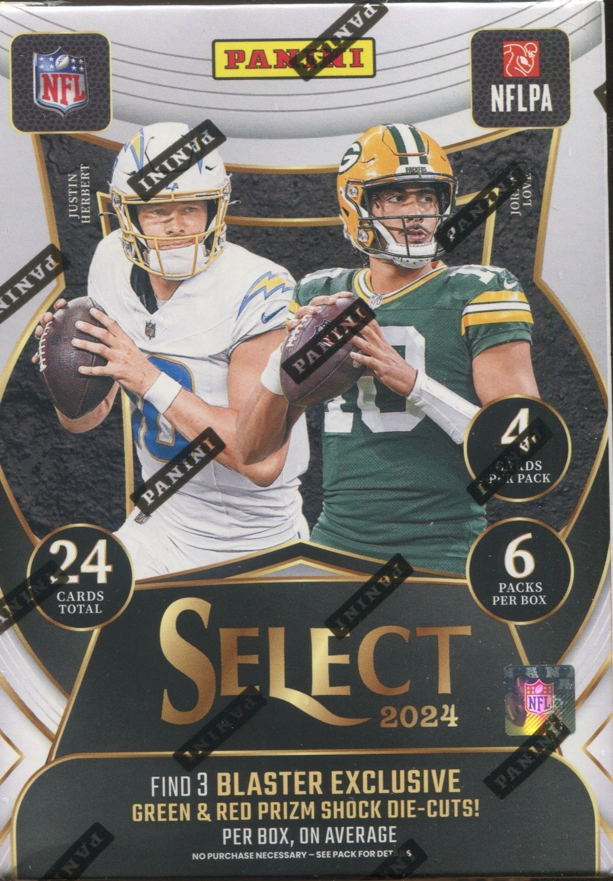 2024 Panini Select Football Hobby Blaster, 20 Box Case (Green & Red Shock)