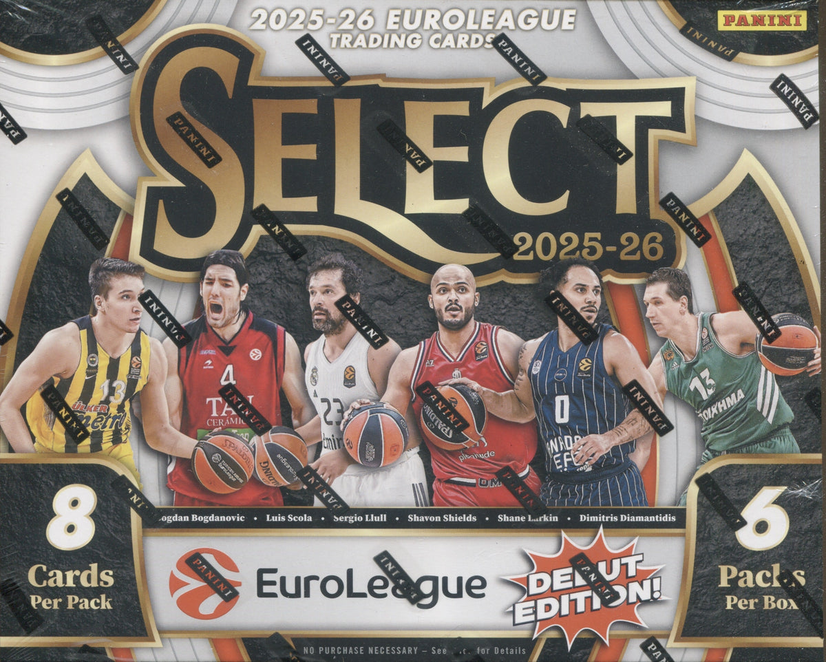 2025-26 Panini Select EuroLeague Basketball Hobby, 12 Box Case