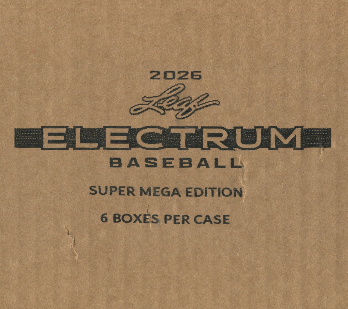 2026 Leaf Electrum Baseball Super Mega, 6 Box Case