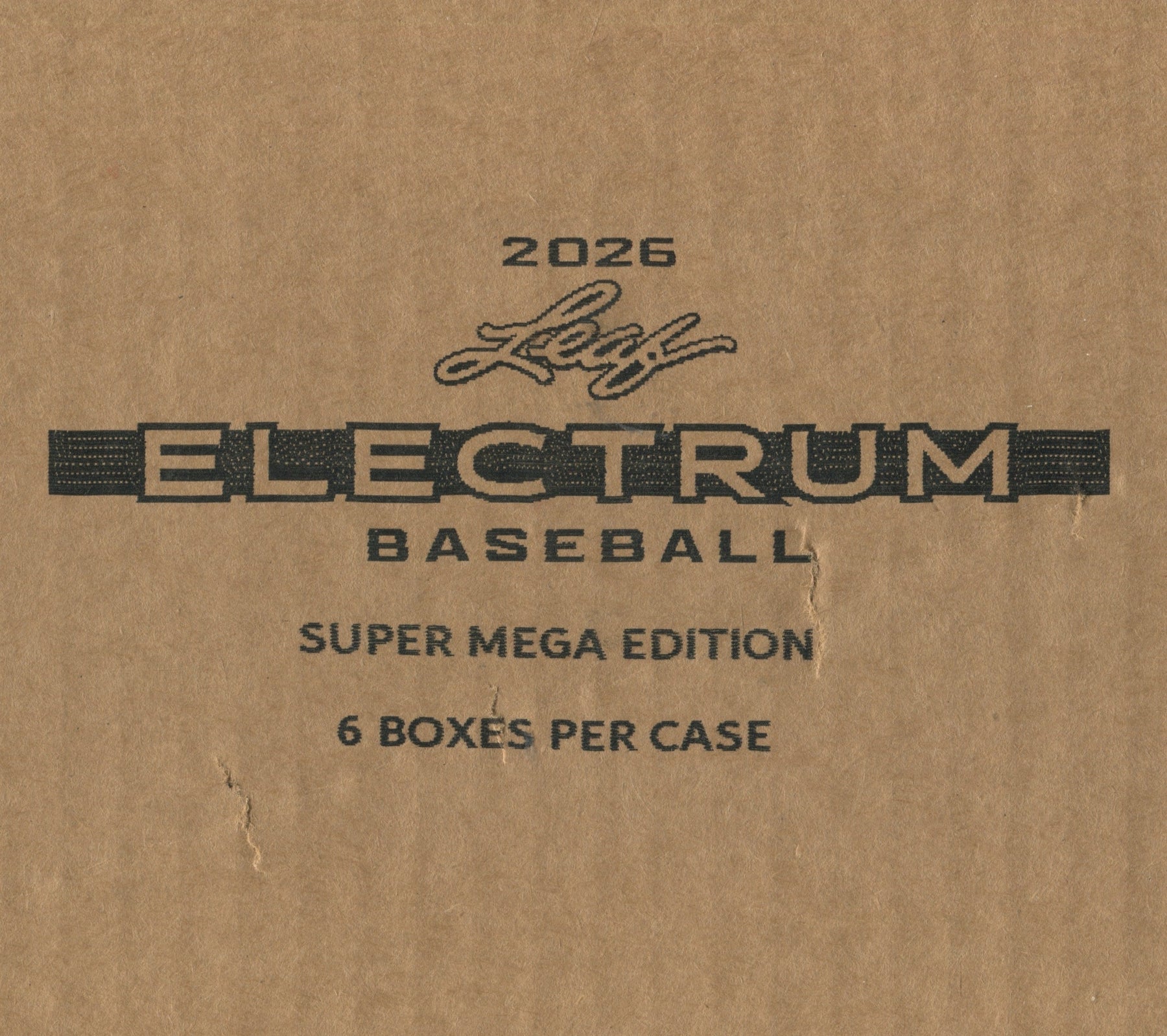 2026 Leaf Electrum Baseball Super Mega, 6 Box Case