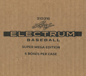 2026 Leaf Electrum Baseball Super Mega, 6 Box Case
