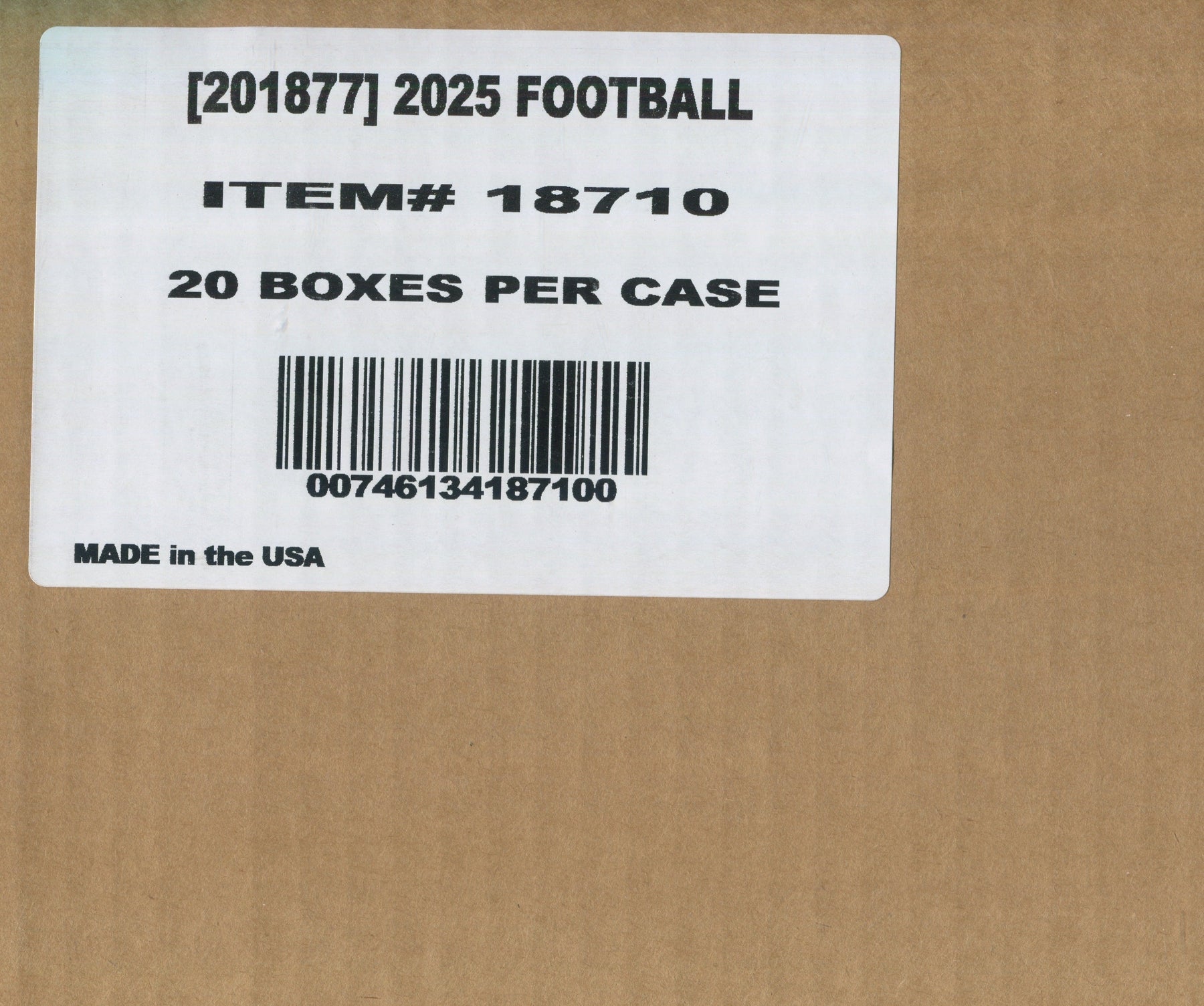 2025 Panini Phoenix Football International, 20 Mega Box Case