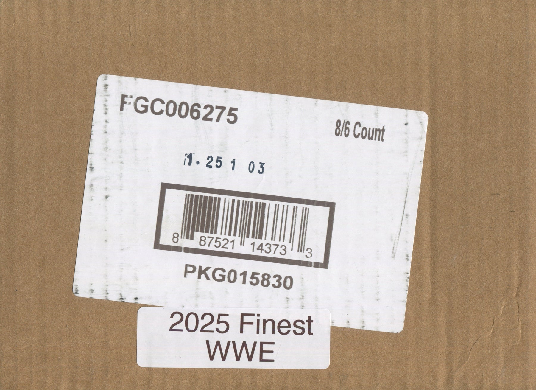 2025 Topps Finest WWE Hobby, 8 Box Case