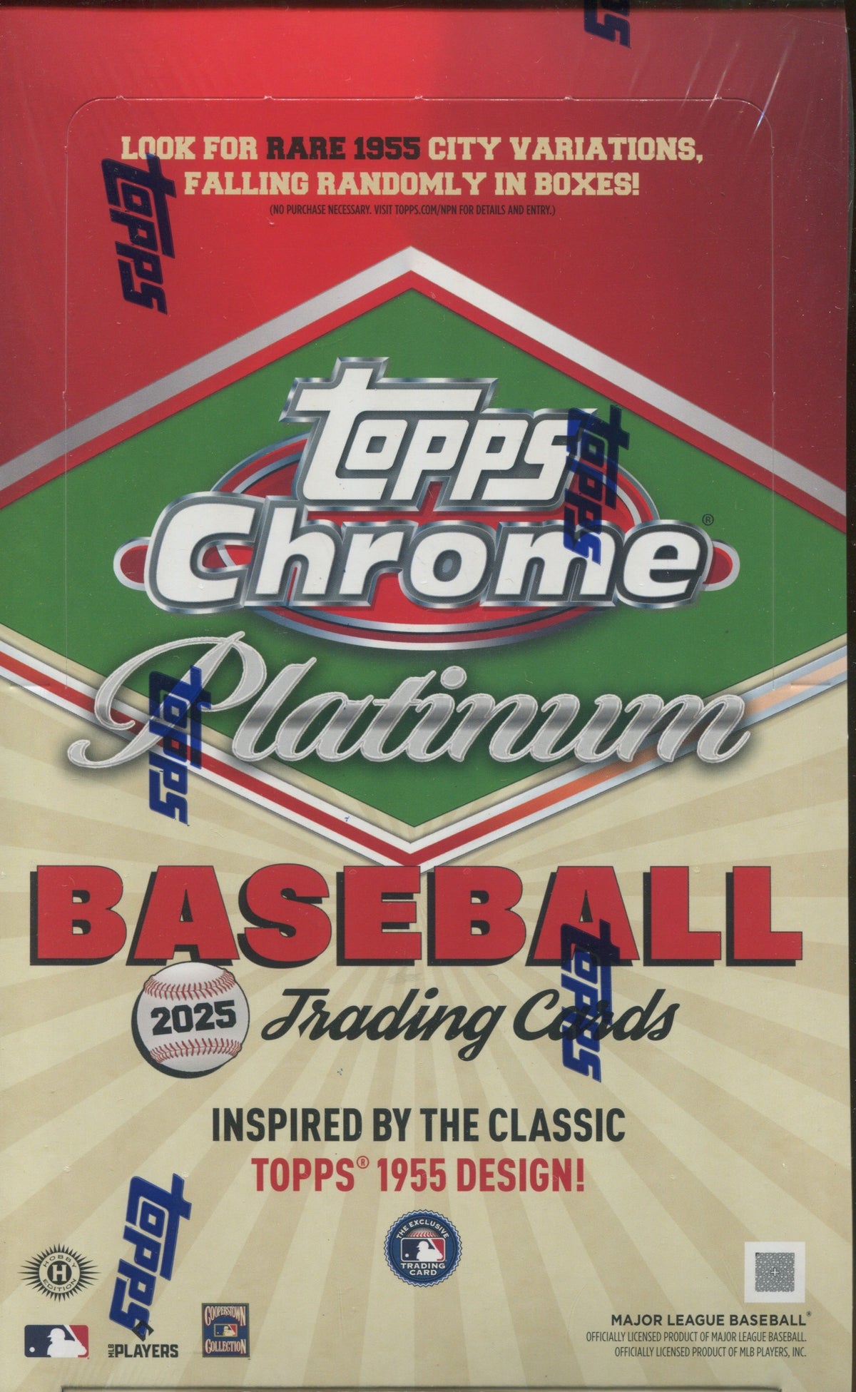 2025 Topps Chrome Platinum Baseball Hobby, Box