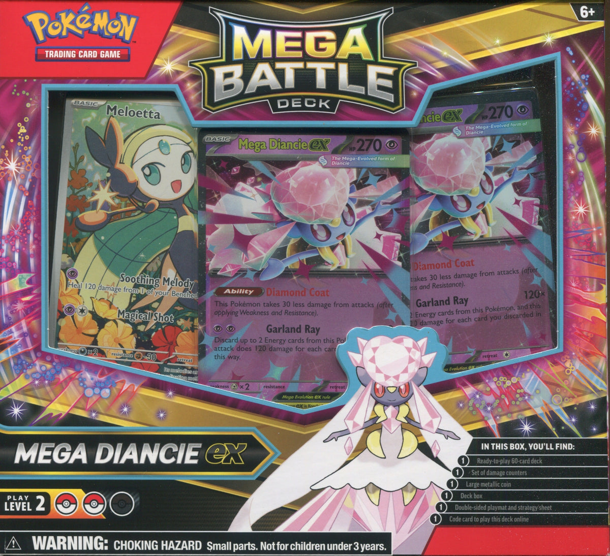 *LAST BOX* Pokemon Mega Battle Deck Mega Diancie EX, Battle Deck Box