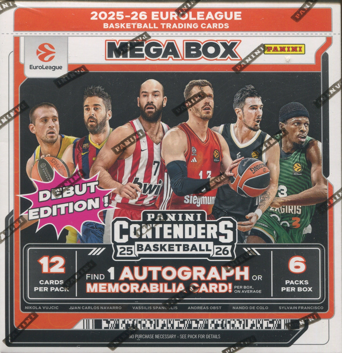 2025-26 Panini Contenders EuroLeague Basketball Hobby Mega, 20 Box Case