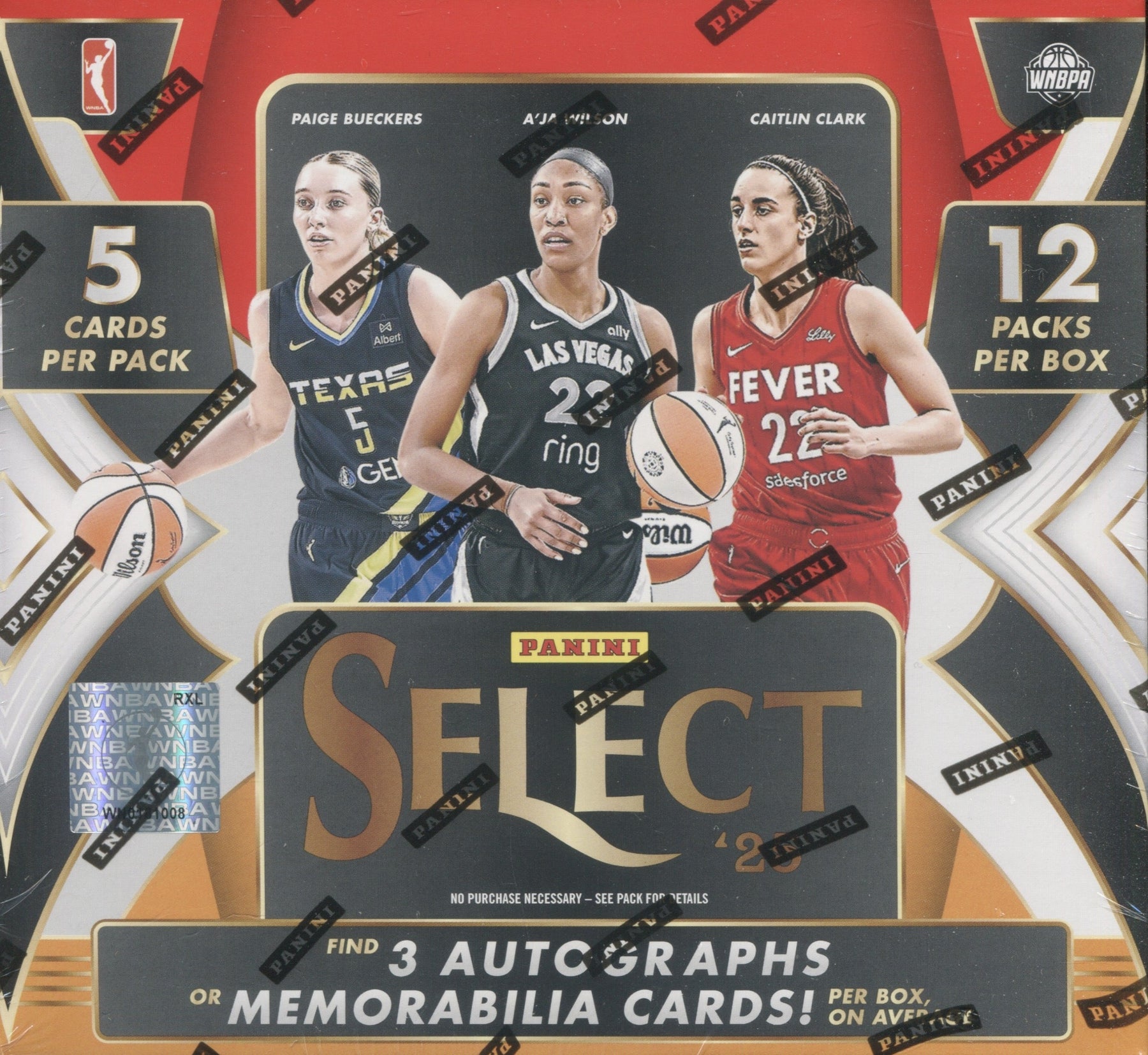 2025 Panini Select WNBA Basketball Hobby, Box