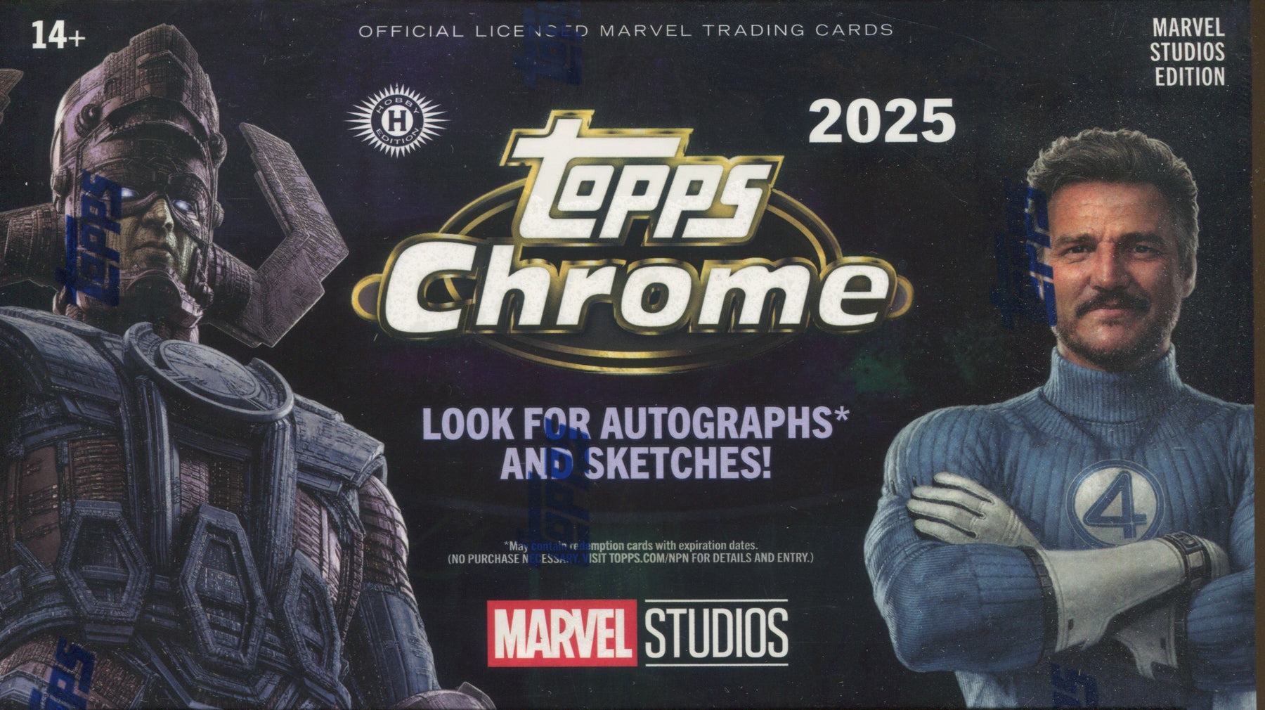 2025 Topps Marvel Studios Chrome Hobby, Box