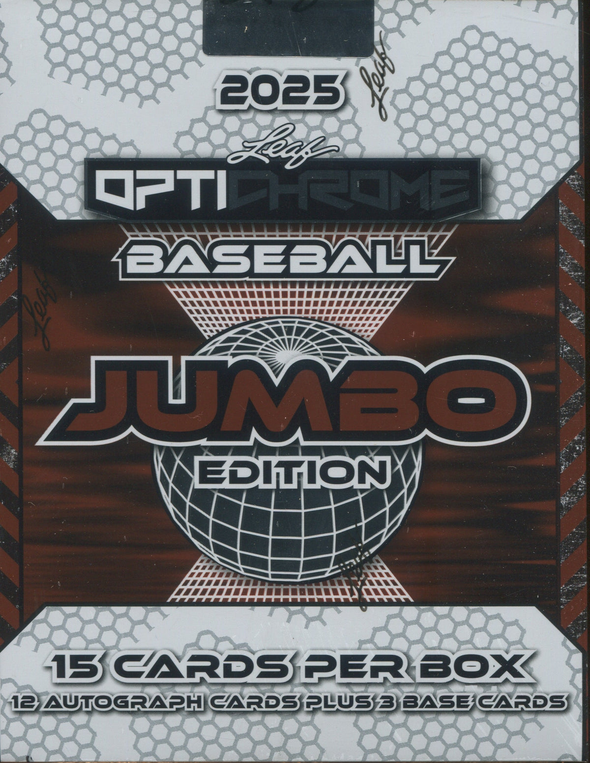 2025 Leaf Optichrome Baseball Jumbo, 8 Box Case