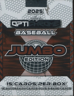 2025 Leaf Optichrome Baseball Jumbo, 8 Box Case