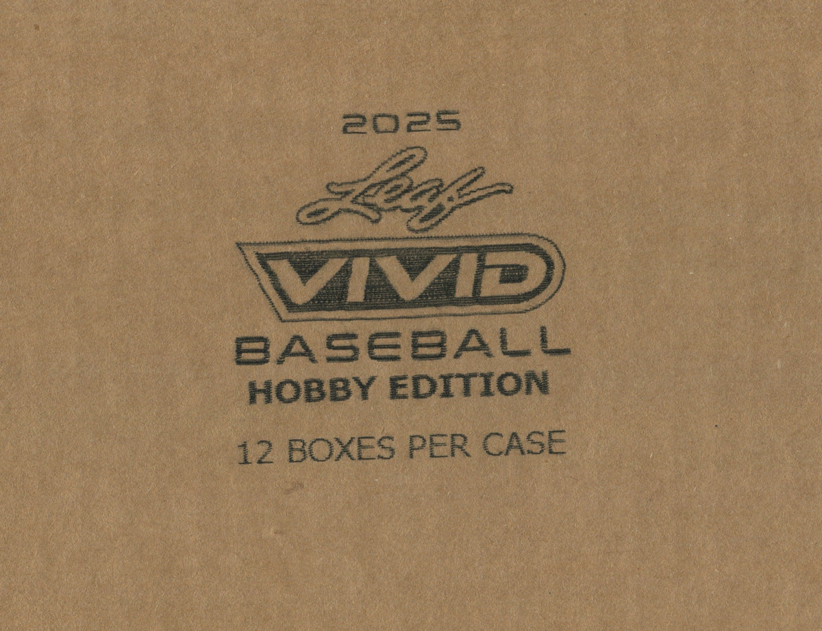 *LAST CASE* 2025 Leaf Vivid Baseball Hobby, 12 Box Case