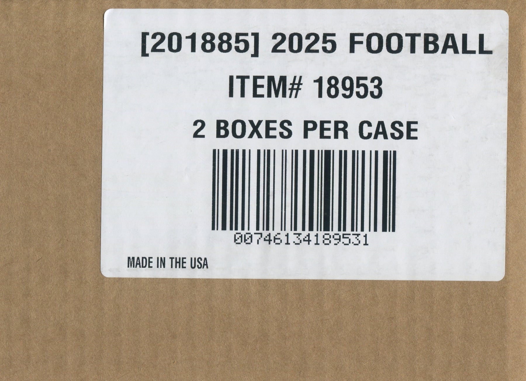 *LAST CASE* 2025 Panini Flawless Football Hobby, 2 Box Case