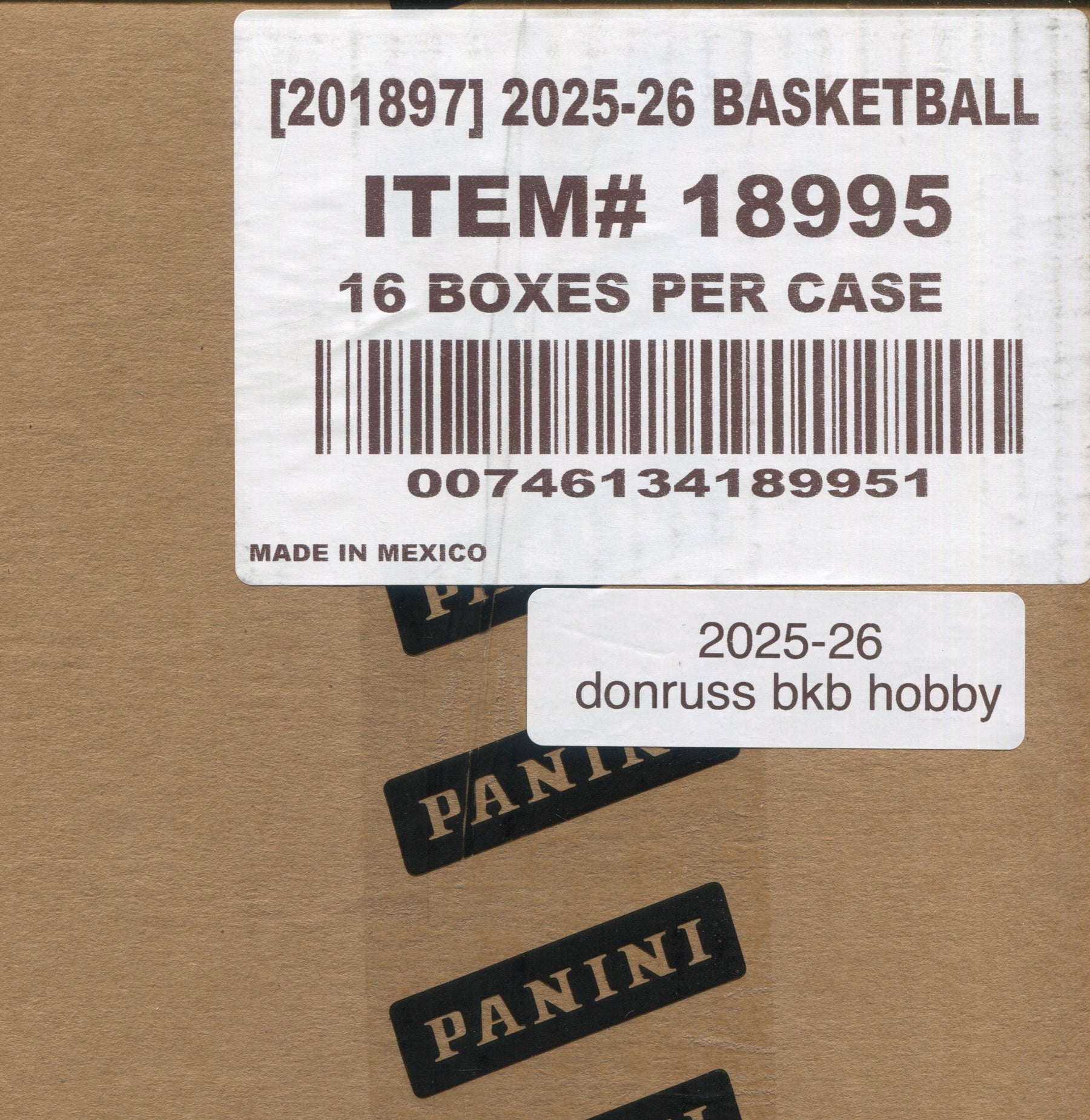 2025-26 Panini Donruss Basketball Hobby, 16 Box Case