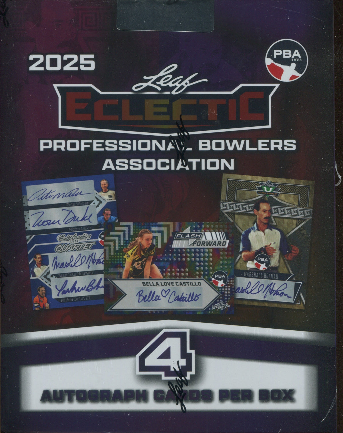 2025 Leaf Eclectic Professional Bowlers Association PBA Hobby, 12 Box Case