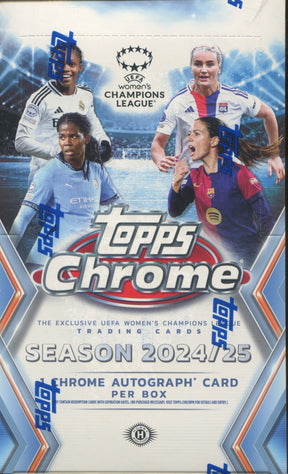 2024-25 Topps UEFA Women's Champions League Chrome Soccer Hobby, Box