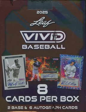 *LAST CASE* 2025 Leaf Vivid Baseball Hobby, 12 Box Case