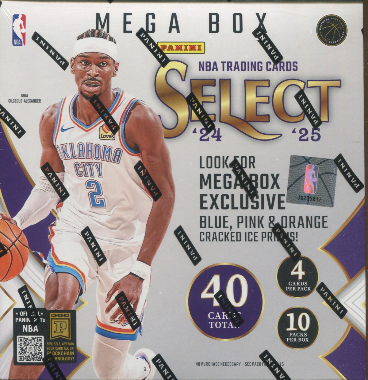 2024-25 Panini Select Basketball, 20 Retail Mega Box Case (Cracked Ice)