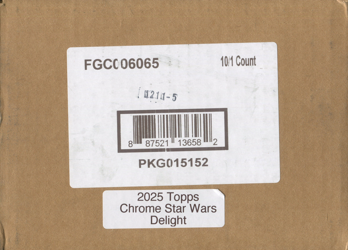 2025 Topps Star Wars Chrome Delight, 10 Box Case
