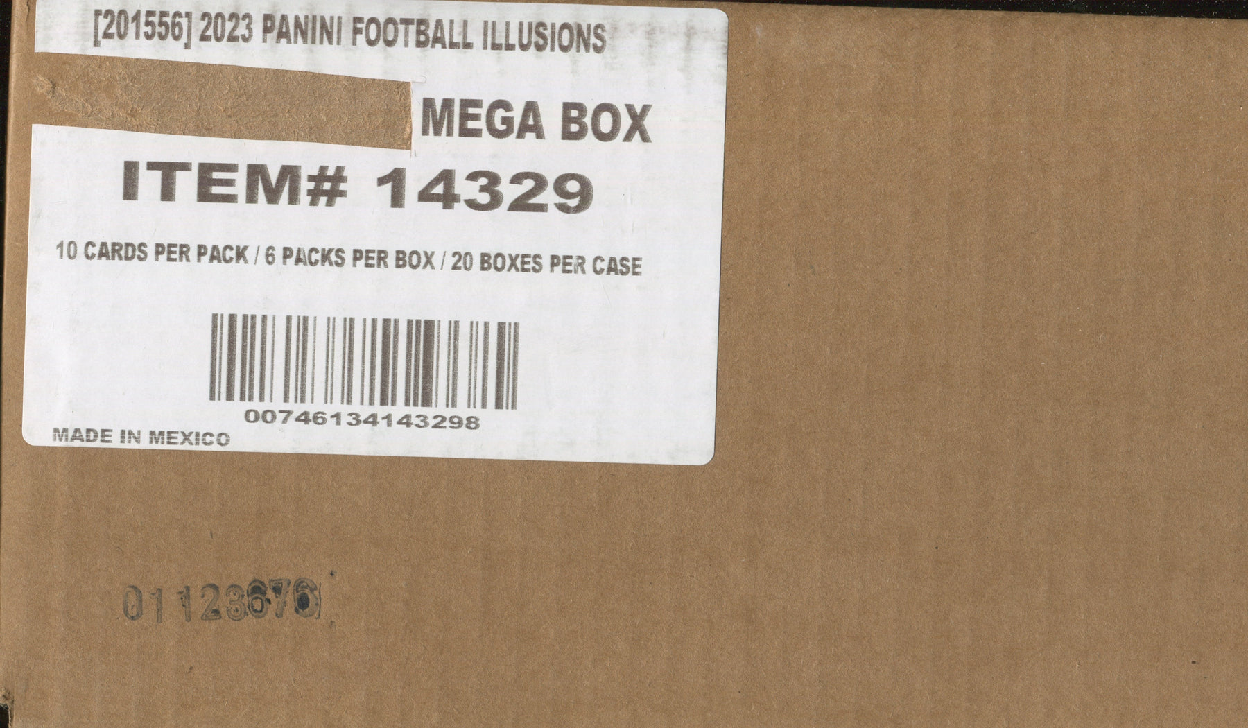 * Last Case * 2023 Panini Illusions Football Mega, 20 Box Case