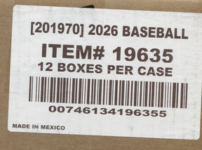 2026 Panini Donruss Baseball Hobby, 12 Box Case