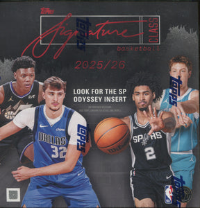 2025-26 Topps Signature Class Basketball Mega, Box